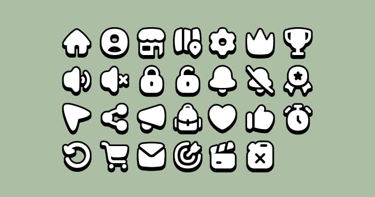 Simple UI Icons | Unity Mobile UI Assets